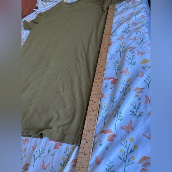 Madewell t-shirt dress Tina olive green size small cotton short sleeve - Picture 9 of 11